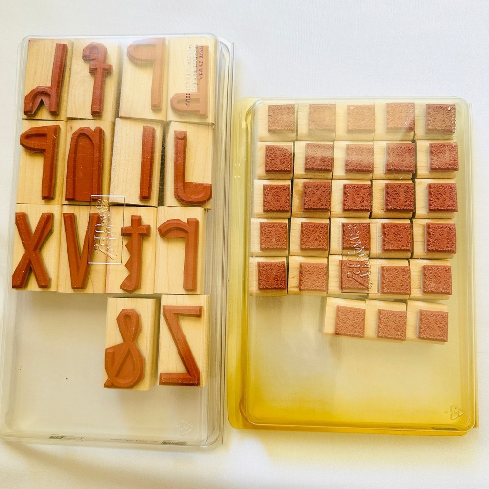 Stampin' Up! Rubber Stamp Sets Lot of 7 Nature Letters‎ Year Round Celebrations - Picture 3 of 10